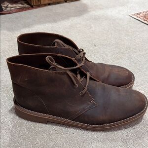 Clarks Dark Brown Chukka Boots men size 12 like new